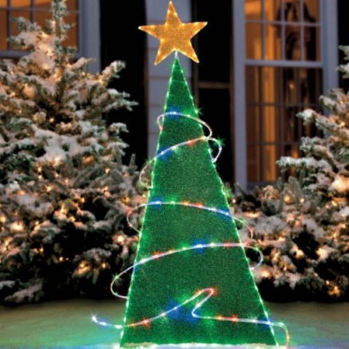 Tis Your Season | 5Ft Lighted Color Changing Tube Light Chrismas Tree ...
