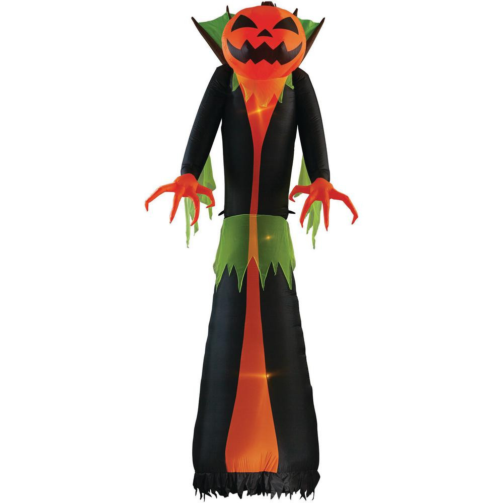Tis Your Season | 12 ft. Inflatable GhostFlame Wicked Pumpkin Reaper