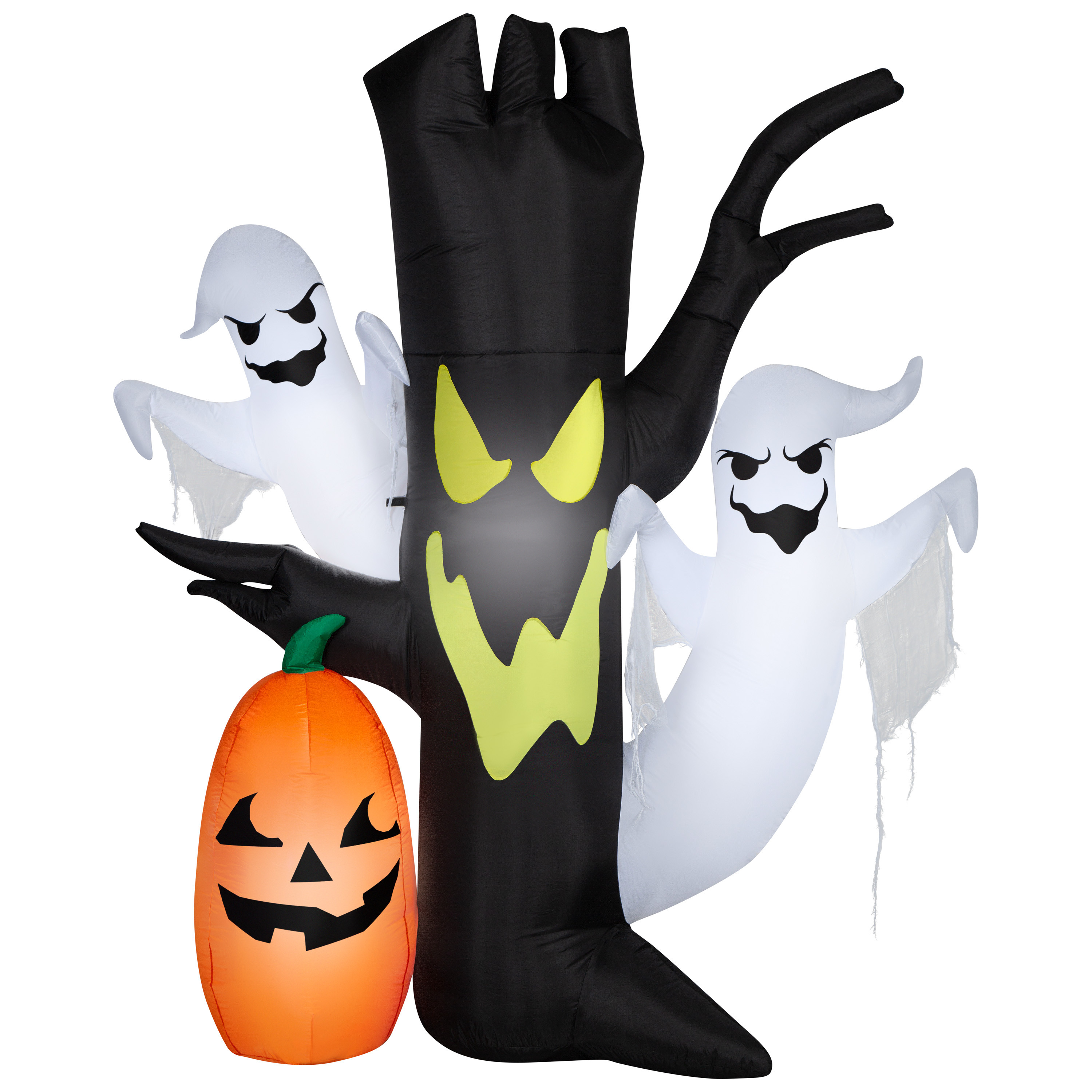 7.5' Tree Screamer with Ghost Airblown Inflatable Halloween Decoration