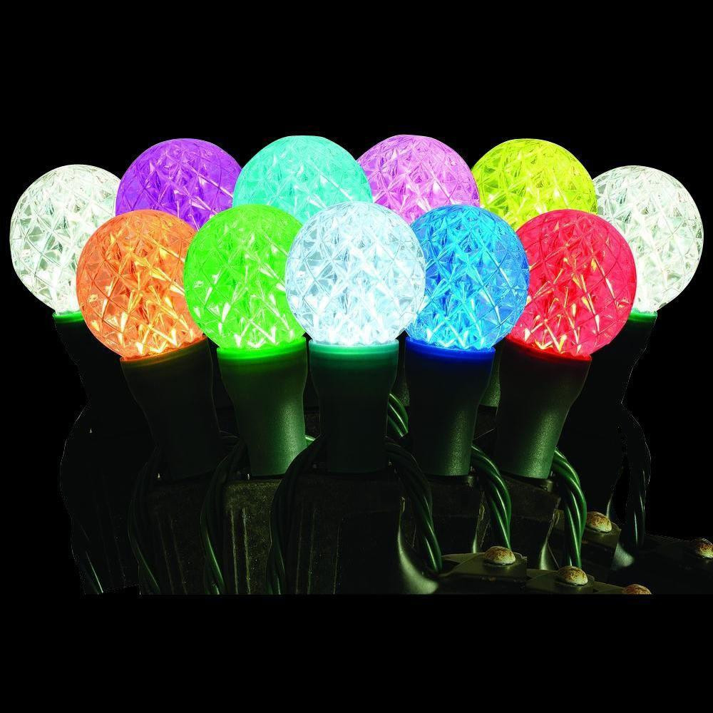 25-Light LED G40 72-Function Multi-Color Light Set with Remote