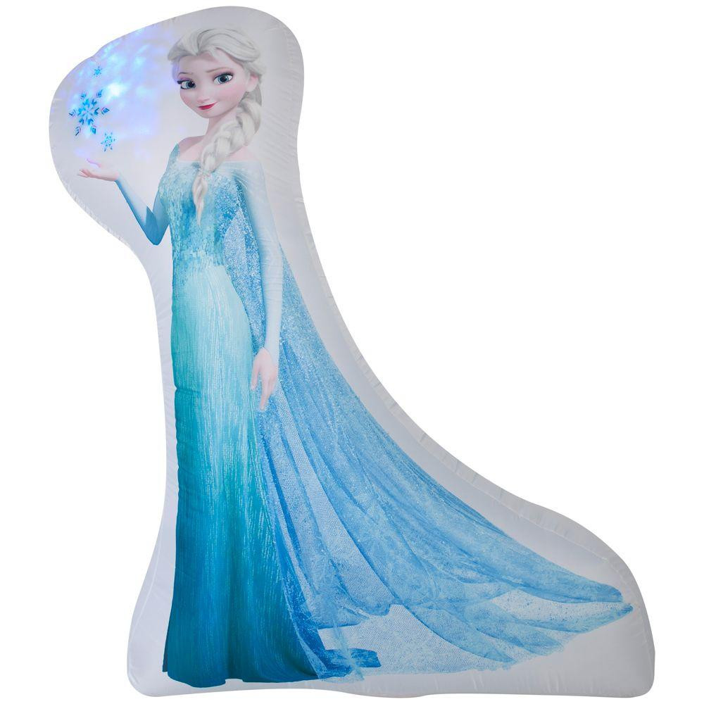 5 ft. Inflatable Photorealistic Elsa with Projection Light