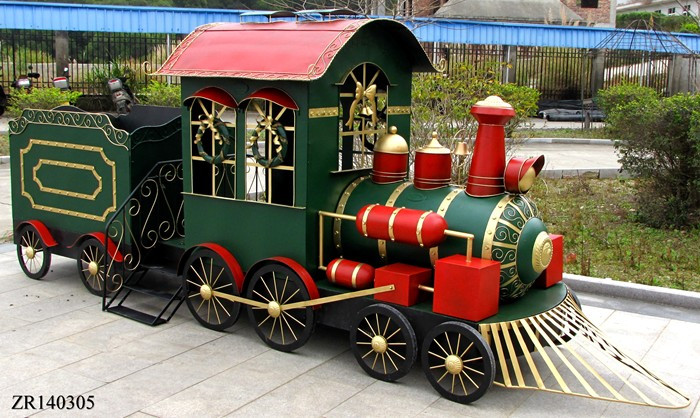 Iron Christmas Train with Cart