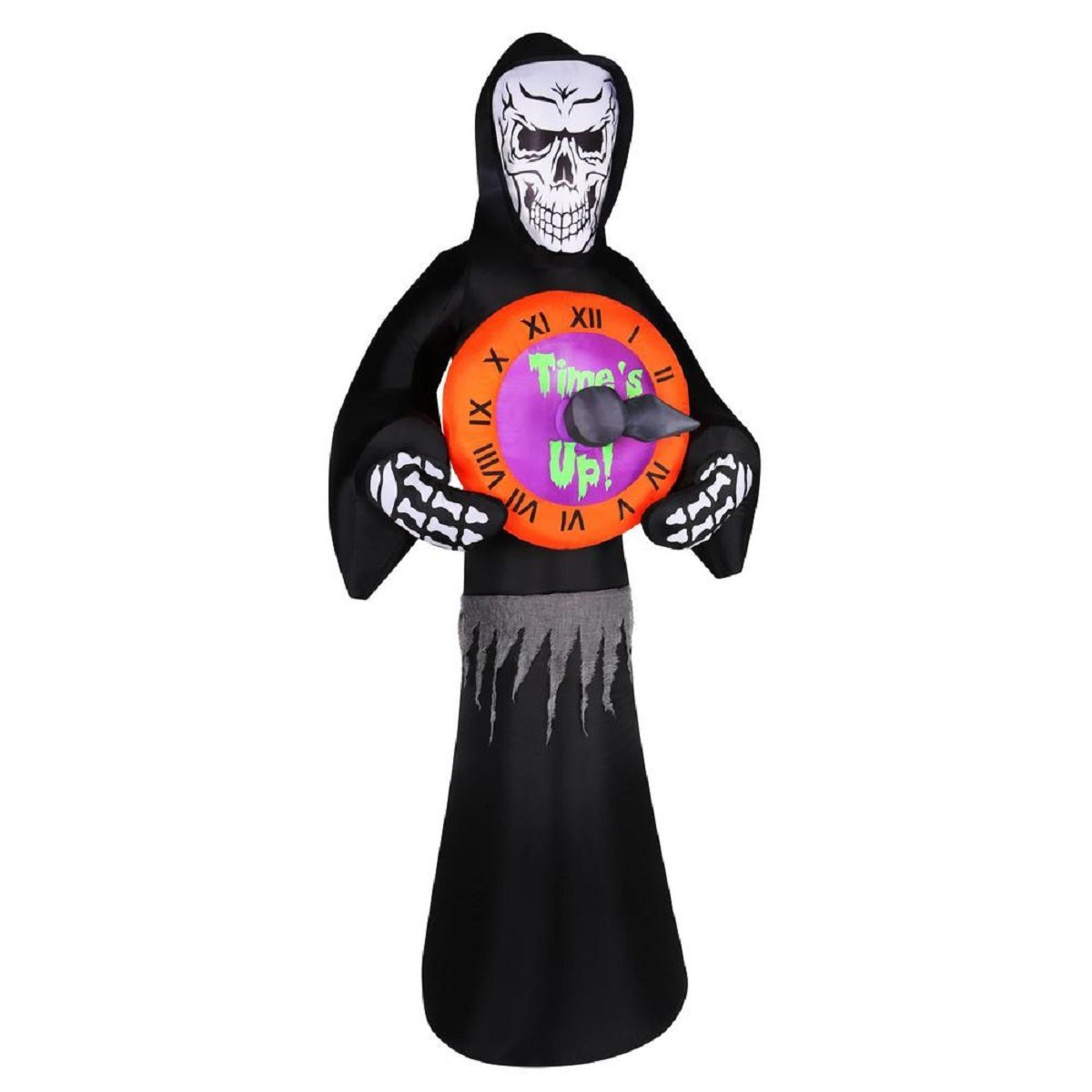 8' Animated Reaper with Spinning Clock Airblown Inflatable