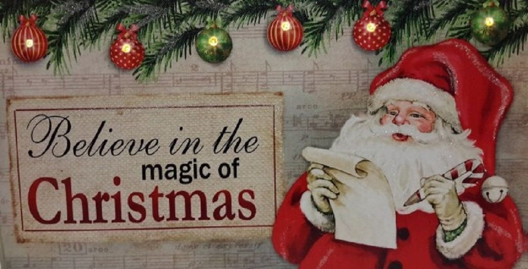 Believe in Magic Santa Claus Picture