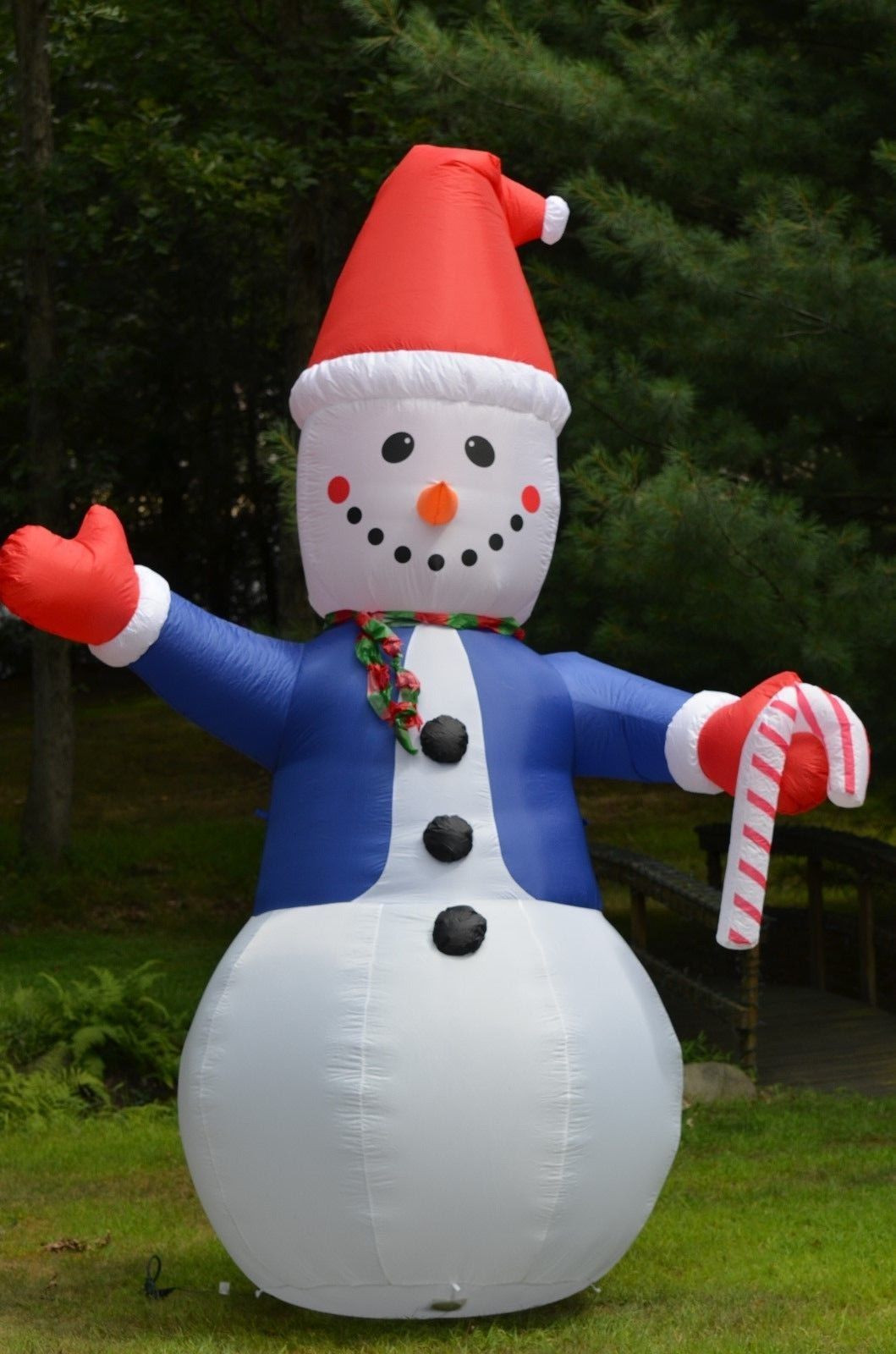 Tis Your Season | 12' Lighted Airblown Inflatable Snowman ...