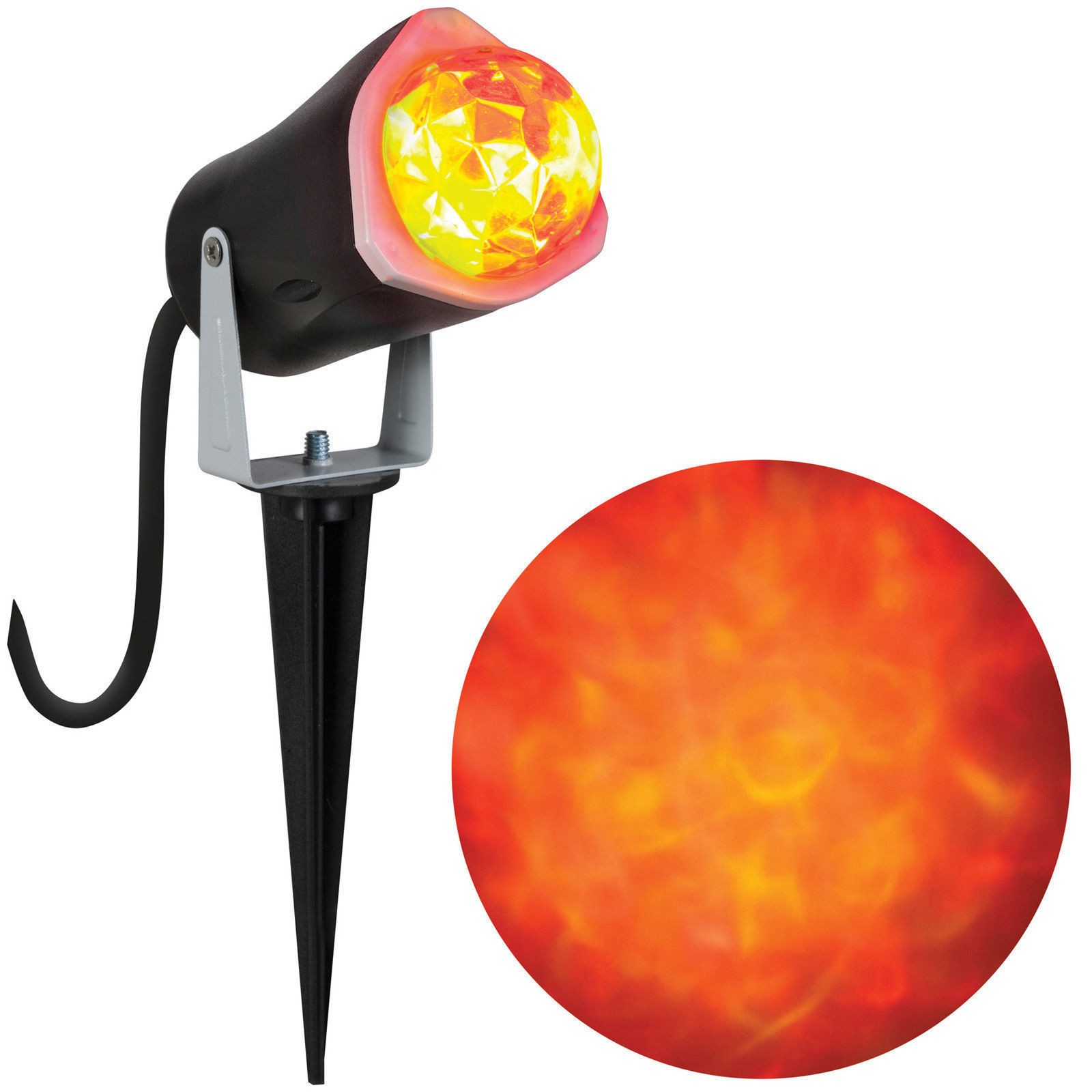 Lightshow Fire & Ice LED Orange Swivel Spotlight