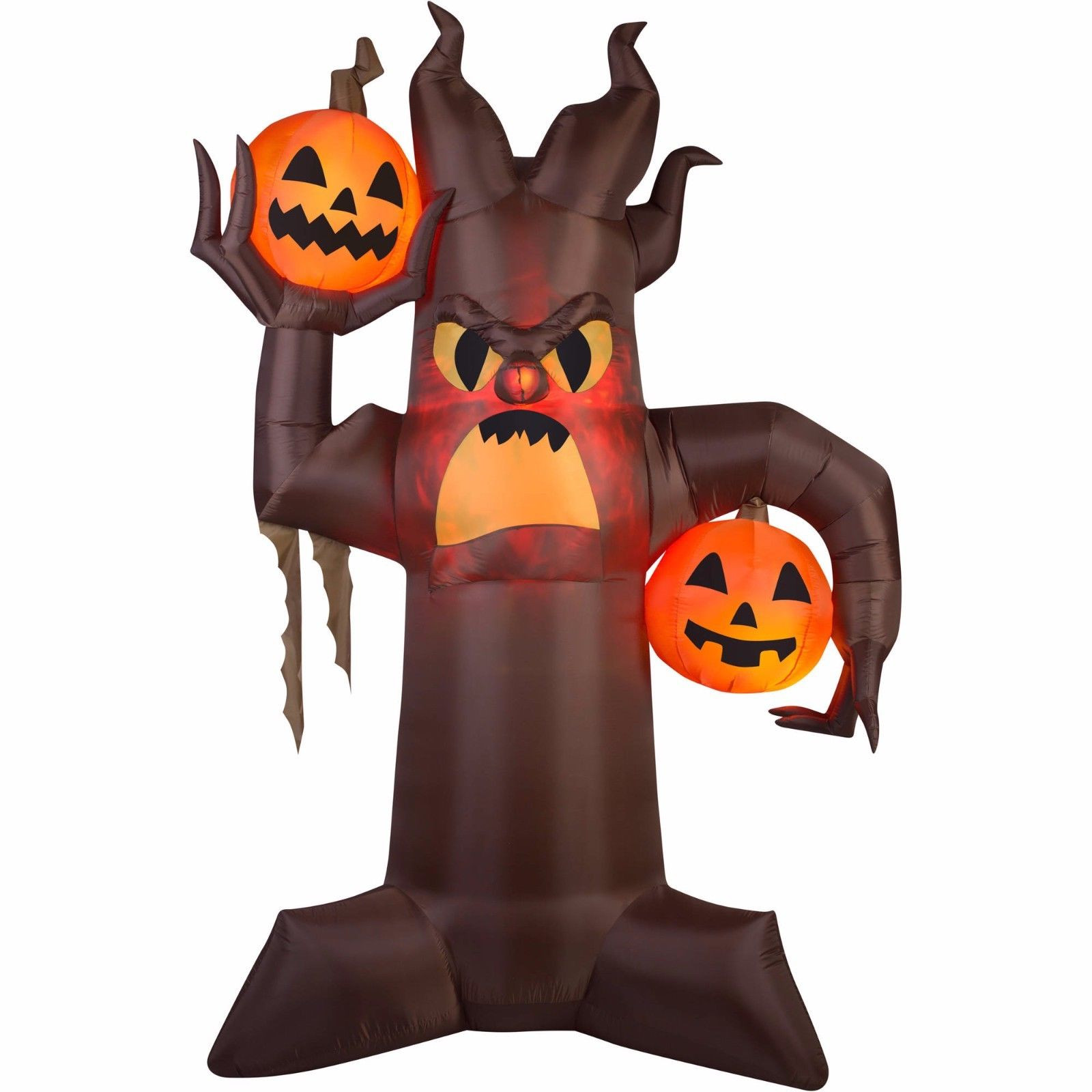 Tis Your Season | 10.5' X 7' Brown Scary Tree Halloween Airblown ...