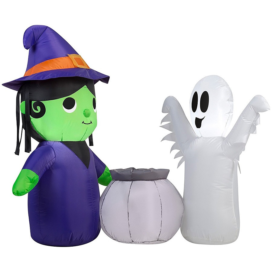 5 ft. Wide Witch and Ghost Airblown Inflatable