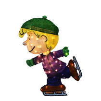 Peanuts Gang Ice Skating Schroeder 32" 3D LED "A Charlie Brown Christmas" Decorations